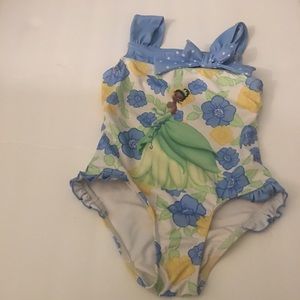 Disney Girls Princess and The Frog Tiana Swimsuit